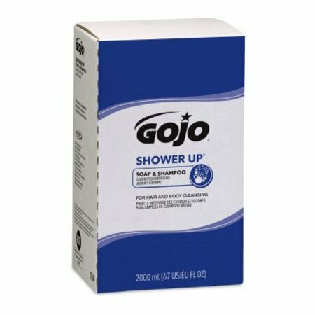 GOJO 7230-04 Shower Up Soap & Shampoo 2000 ml refill Pink, 4PK 1946835